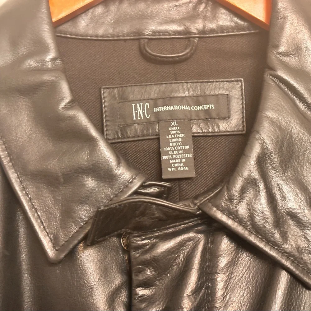 INC International Concepts Black Lightweight Jacket - Picture 3 of 5